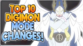 Top 10 Digimon MODE CHANGES [upl. by Illyes]