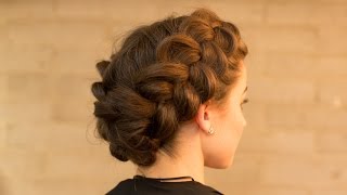 Double Dutch Braid Upstyle in Minutes [upl. by Lirret750]