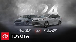 2024 Toyota Sienna vs 2024 Honda Odyssey  Toyota [upl. by Eiznikam541]