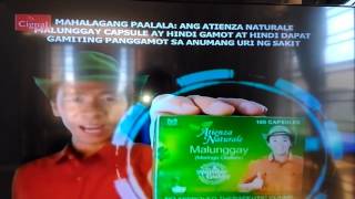 Atienza Naturale Malunggay TVC Philippines 2016 with Kuya Kim [upl. by Alleras736]