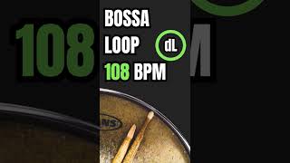 Bossa Nova Drum Groove Loop 108 BPM drumsloop drums [upl. by Schonfeld]