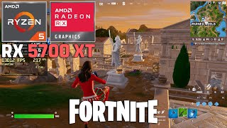 Fortnite Chapter 5  RX 5700 XT  Ryzen 5 5600G  1080p Performance mode amp DX12 [upl. by Karie]