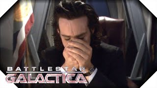 Battlestar Galactica  Gaius Learns The Stress Of Being President [upl. by Aehcsrop]