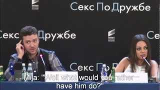 Mila Kunis Tells Off A Reporter In Fluent Russian [upl. by Gabriell]