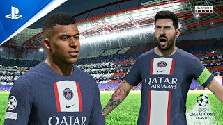 PSG vs Barcelona  Champions League Final  FT MESSI RONALDO NEYMAR MBAPPE [upl. by Sateia239]