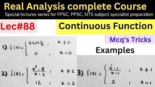 Discontinuous functions examples in simple way mathematics ppsc fpsc nts maths mathstricks ms [upl. by Elnar]