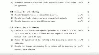 Microwave Engineering  Supplementary Exam 2024  DBATU [upl. by Neimad]