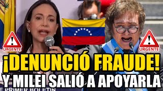 Corina Machado DENUNCIÓ el FRAUDE de Maduro en Venezuela y MILEI salió a APOYARLA  Break Point [upl. by Ferdinande495]