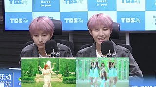 Full 200714 NCT Renjun reaction to GFriend Apple and Me gustas tu MV and Talk about GFriends [upl. by Berner]