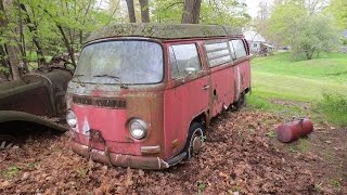 31 years in a field vw bus will it run [upl. by Ez]