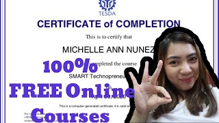 TESDA FREE ONLINE COURSES  LIBRENG MATUTO  Michelle Nunez [upl. by Yesac]