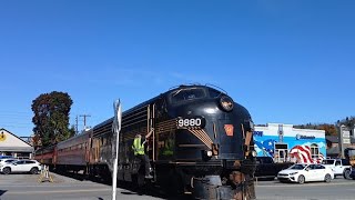 The Stourbridge Line 12PM Train Departing Honesdale Station 10122024 [upl. by Naleek594]