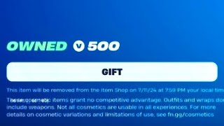 FREE 500 VBUCKS PICKAXE [upl. by Proffitt]