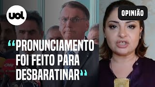 Bolsonaro faz pronunciamento para desbaratinar imprensa e mandar recado a radicais diz Madeleine [upl. by Olnee]