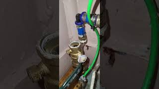 Main water valve replacing plumbing [upl. by Nadabb139]