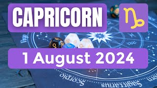 Capricorn horoscope  Capricorn Horoscope for Today 1 August 2024 [upl. by Nahgrom911]