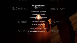 Ways to Become Mysterious 😈 [upl. by Anin]