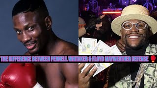 BOXING TRAINER EXPLAINS DIFFERENCE BETWEEN PERNELL WHITAKER DEFENSE VS FLOYD MAYWEATHER DEFENSE 🥊 [upl. by Jacie]