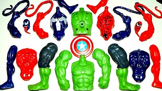 Avengers toys assemble venom carnage blue vs venom carnage red vs hulk smash superhero marvels [upl. by Mir]