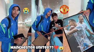 Mason Greenwood reaction to seeing Manchester United Fan Artwork😭❤️🥺 [upl. by Nodla782]