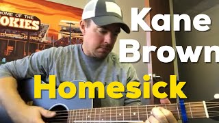 Homesick  Kane Brown  Beginner Guitar Lesson [upl. by Grewitz143]