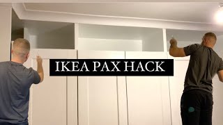 Ikea Pax Wardrobes  DIY Built In  LOOKS AMAZING  Pt 2 [upl. by Erehpotsirhc]