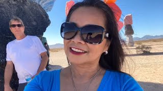 VISITED SEVEN MAGIC MOUNTAINS  OUTSIDE LAS VEGAS 🇺🇸  JEAN’S VLOGZ [upl. by Button]