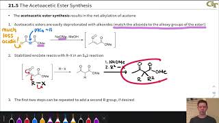 The Acetoacetic Ester Synthesis [upl. by Trygve]