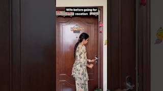 Before going on vacation couples duties trending ytshorts comedy couple viral reels tiktok [upl. by Hultgren]