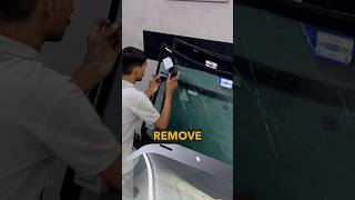 How to Remove Stickers from Your Windshield automobile diy tipsandtricks car shorts trending [upl. by Arakahs]