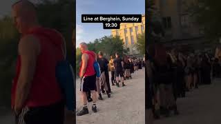 Berghain Berlin Waiting Queue ⛓🇩🇪 berghain berlin sunday club techno 🎥 titoiliev [upl. by Nolahs770]