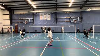 Badminton Alberta Junior Circuit Silver  Uziel Set 1 Consolation Game  11092024 [upl. by Grew]