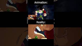 Animation vs Reality  Bardock vs Frieza [upl. by Alphard309]