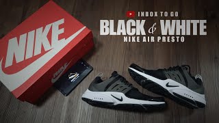 UNBOXING BLACK WHITE 2023 Nike Air Presto [upl. by Ayanal86]