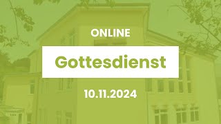 Gottesdienst  Gemeinde Gottes Pforzheim  10112024 [upl. by Chadd]