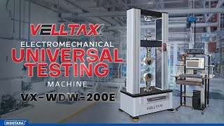 VELLTAX ELECTROMECHANICAL UNIVERSAL TESTING MACHINE VXWDW200E CEPAT amp AKURAT [upl. by Cann]