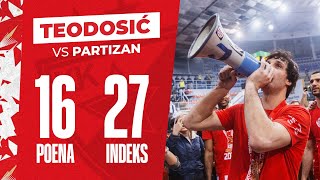 Miloš Teodosić u finalu Kupa Radivoj Korać protiv Partizana  17 Februar 2024 [upl. by Anaujnas963]