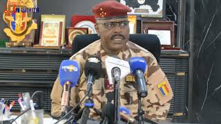 Tchad  Le chef détatmajor général des armées présente toute sa gratitude au Président de transi [upl. by Auhso]