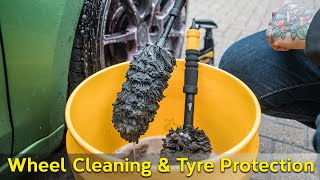 How to CLEAN WHEELS and PROTECT TYRES [upl. by Foote]