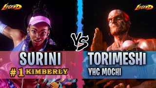 SF6 ▰ Ranked 1 Kimberly  Surini  Vs Dhalsim  Torimeshi  YHCMochi  『 Street Fighter 6 』 [upl. by Ibok951]