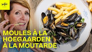 Moules avec de la bière Hoegaarden et une sauce moutardée  Sofie Dumont [upl. by Wiburg]