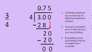 Convert Fractions to Decimals and Decimals to Fractions Tutorial [upl. by Einnob]