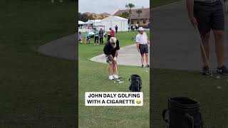 John Daly Smoking during his Golf Round 😂 johndaly pgatour golf [upl. by Eilyah]