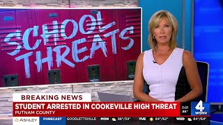 Student arrested in Cookeville High threat [upl. by Beesley]