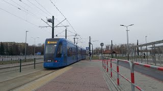 Odcinek ➡️ Łagiewniki SKA  Łagiewniki 🚊 po remoncie torowiska 🚊 Kraków Tramwaje 2023 [upl. by Ronoel]