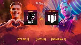 FUR vs KRÜ — VCT Americas Stage 1 — S1D3 — Mapa 1 [upl. by Ursal]