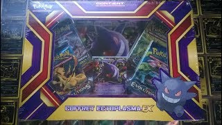 1 JOUR 1 COFFRET  N°5 OUVERTURE du COFFRET Pokémon ECTOPLASMA EX 2016 FR  BOOSTER et GX à gagner [upl. by Enelehcim]