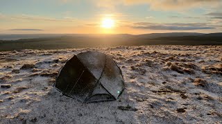 Winter wild camp in the new Nortent Vern 1 2024 [upl. by Ivetts]