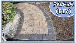 How To Install a Concrete Paver Walkway DIY [upl. by Hoag246]