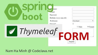 Spring Boot Thymeleaf Form Handling Tutorial [upl. by Mccallum]